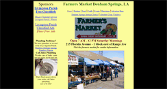 Desktop Screenshot of denhamspringsfarmersmarket.com